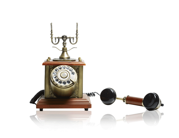 Gold Old Fashioned Phone